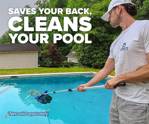 Swimming Pool Pole // Telescopic Aluminum Pool Pole for Cleaning -15 Feet