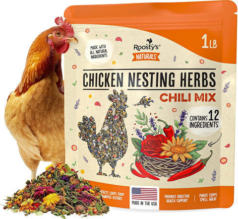 Roosty's Chicken Nesting Herbs Chili Mix, Coop Refresher, 16oz