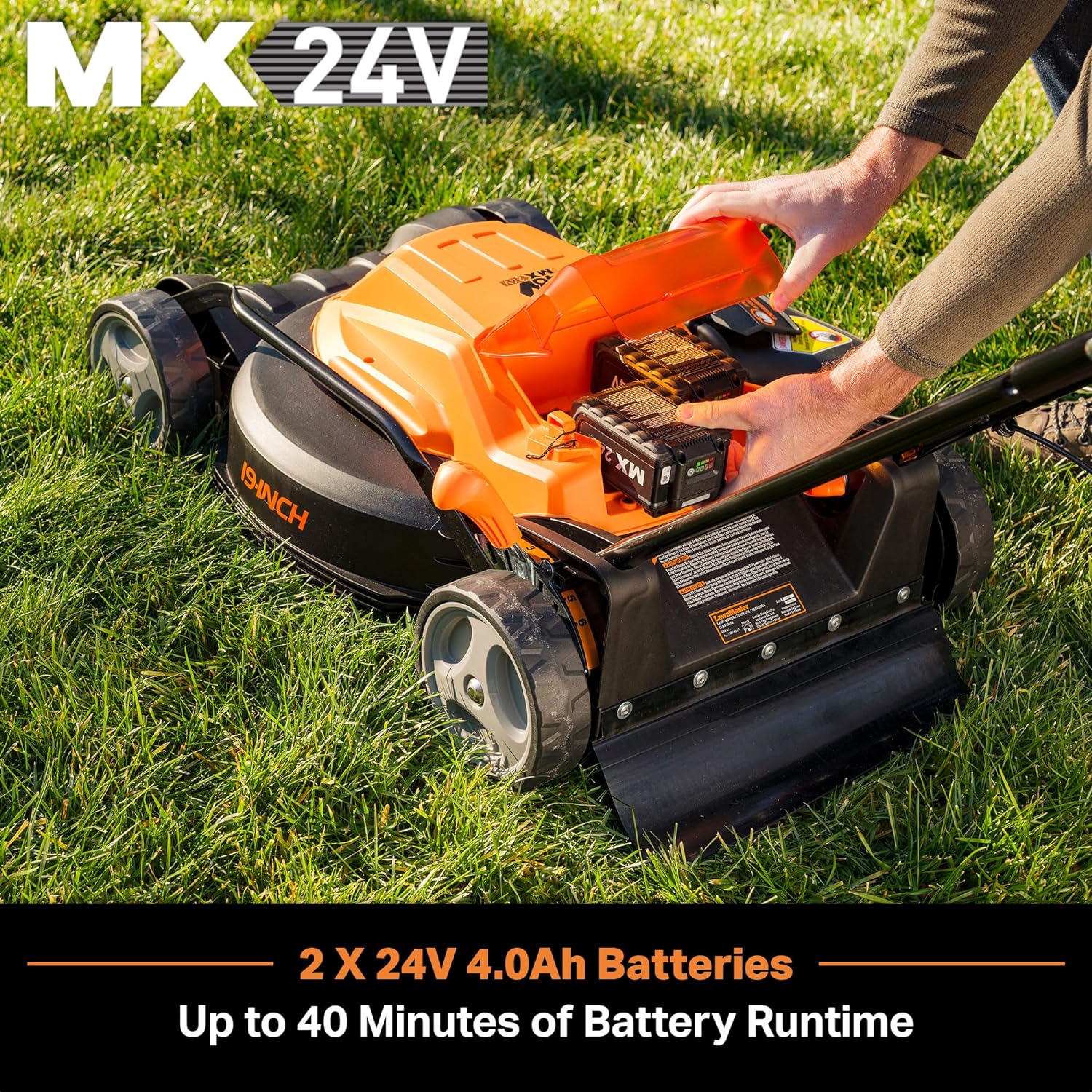 LawnMaster 48V MAX 19-inch Brushless Cordless Lawn Mower, CLMF4819X