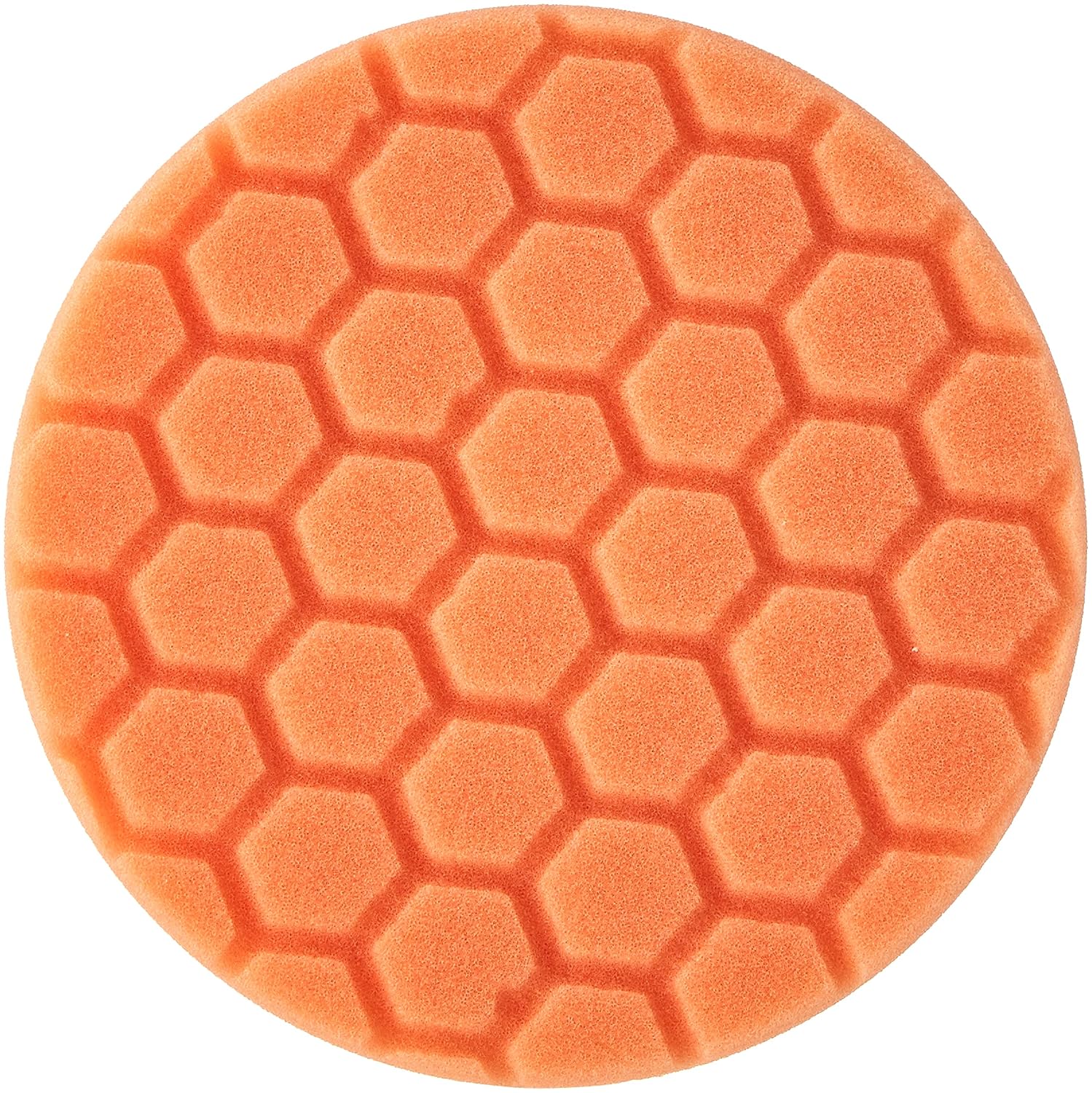 Chemical Guys, Hex-Logic Medium-Heavy Cutting Foam Pad, Orange, 5.5 inch