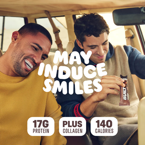 BUILT Puff Protein Bars, Brownie Batter Puff, High Protein Bars, 17g High Protein Snacks, On-The-Go Bars, only 140 Calories, 6g Sugar, Collagen, Gluten Free, 12 Count