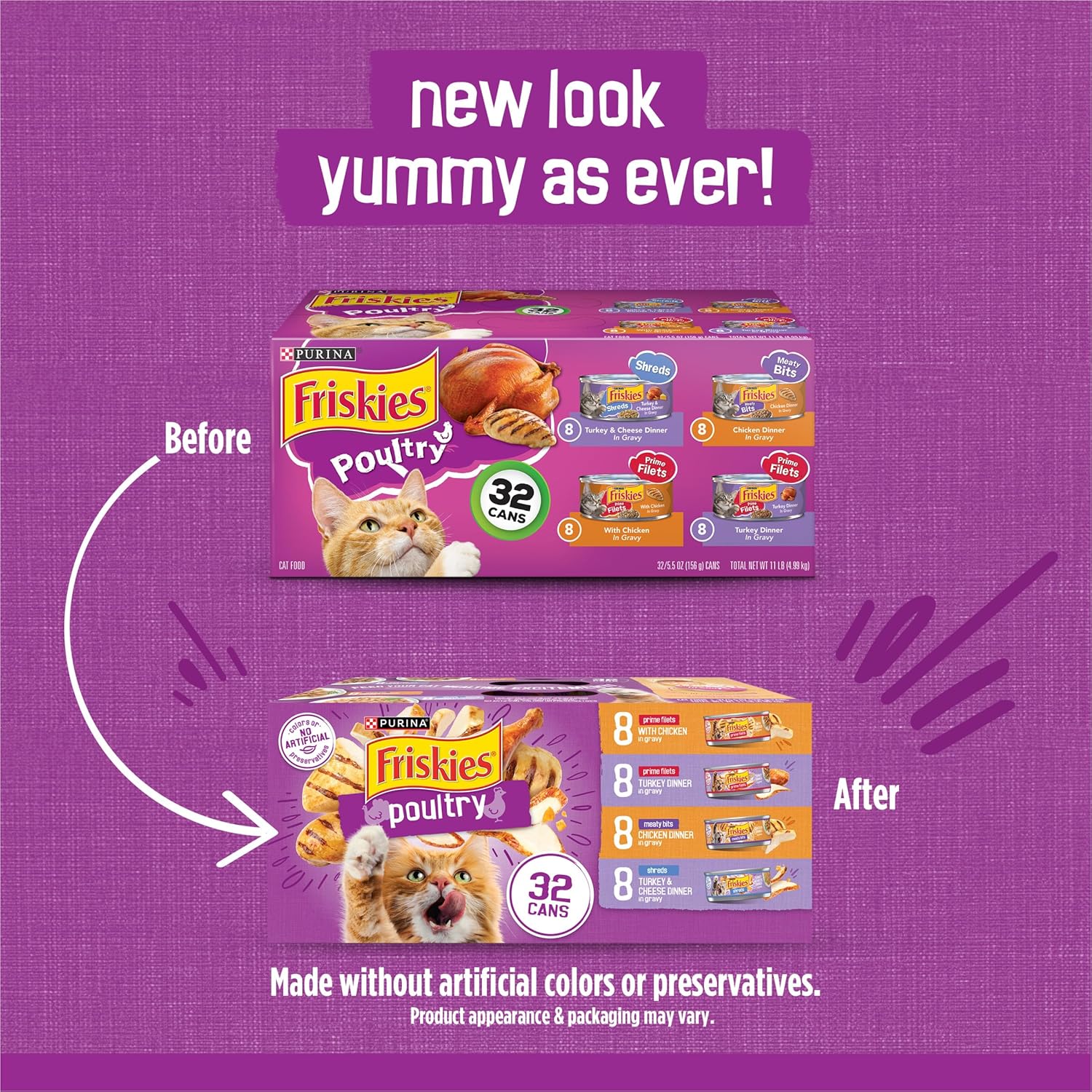 Friskies Purina Poultry Variety Pack, 11 lb