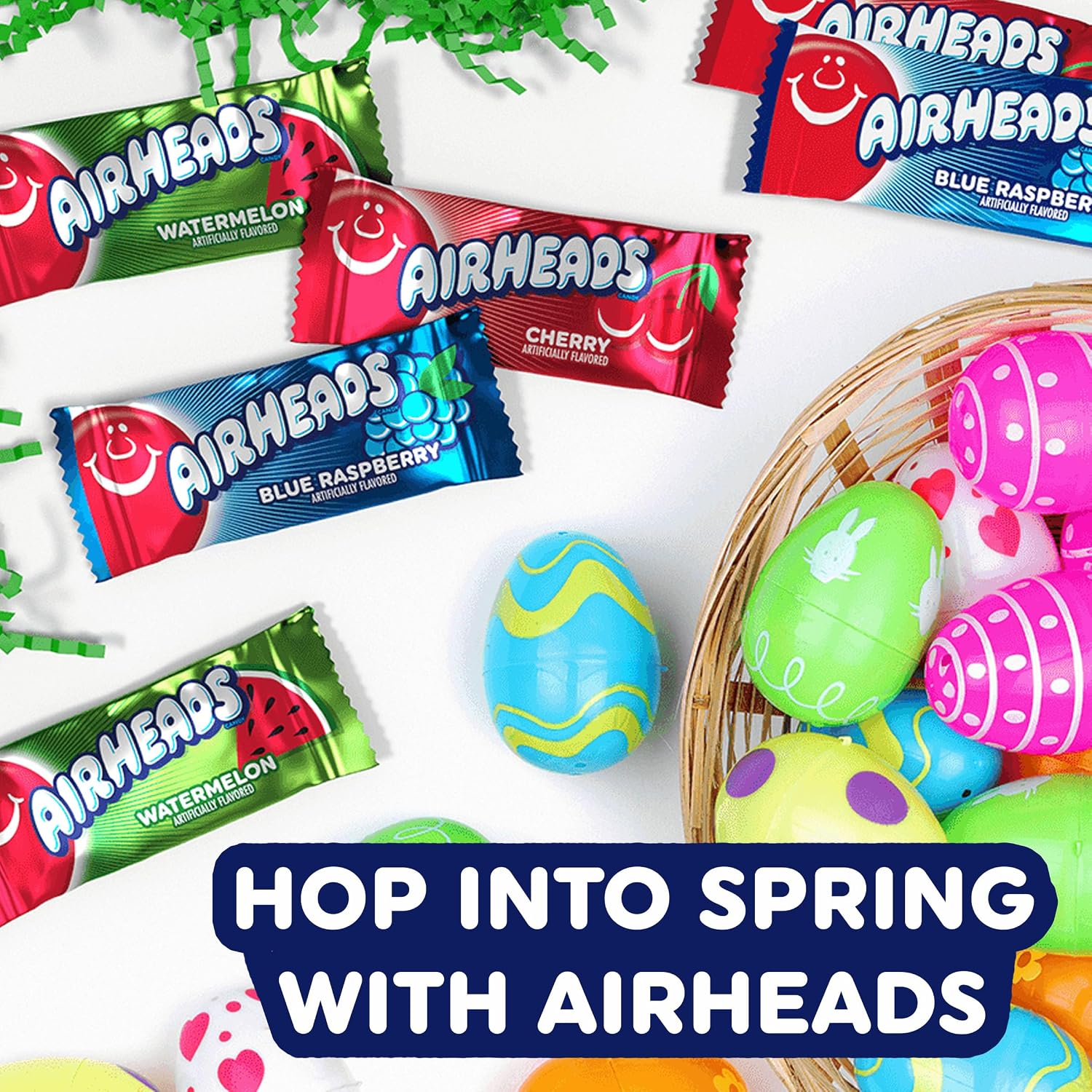 Airheads Mini Candy Bars, Assorted Taffy Variety Pack, 25 lb Box