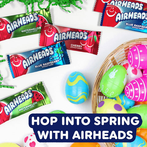 Airheads Mini Candy Bars, Assorted Taffy Variety Pack, 25 lb Box