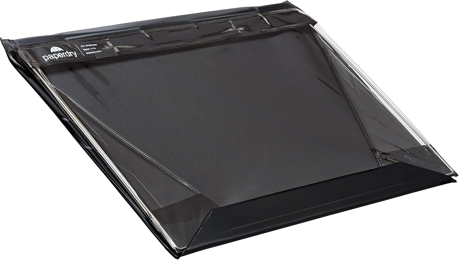Waterproof Clipboard A3 Landscape by Paperdry, Black, Superior PVC Plastic with Cold Protection, Outdoor Covered Clip Board with Storage, A3 Waterproof Document Holder