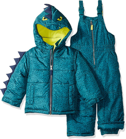 Carter's Boys' Snowsuit Jacket - Winter Coat and Bib Set