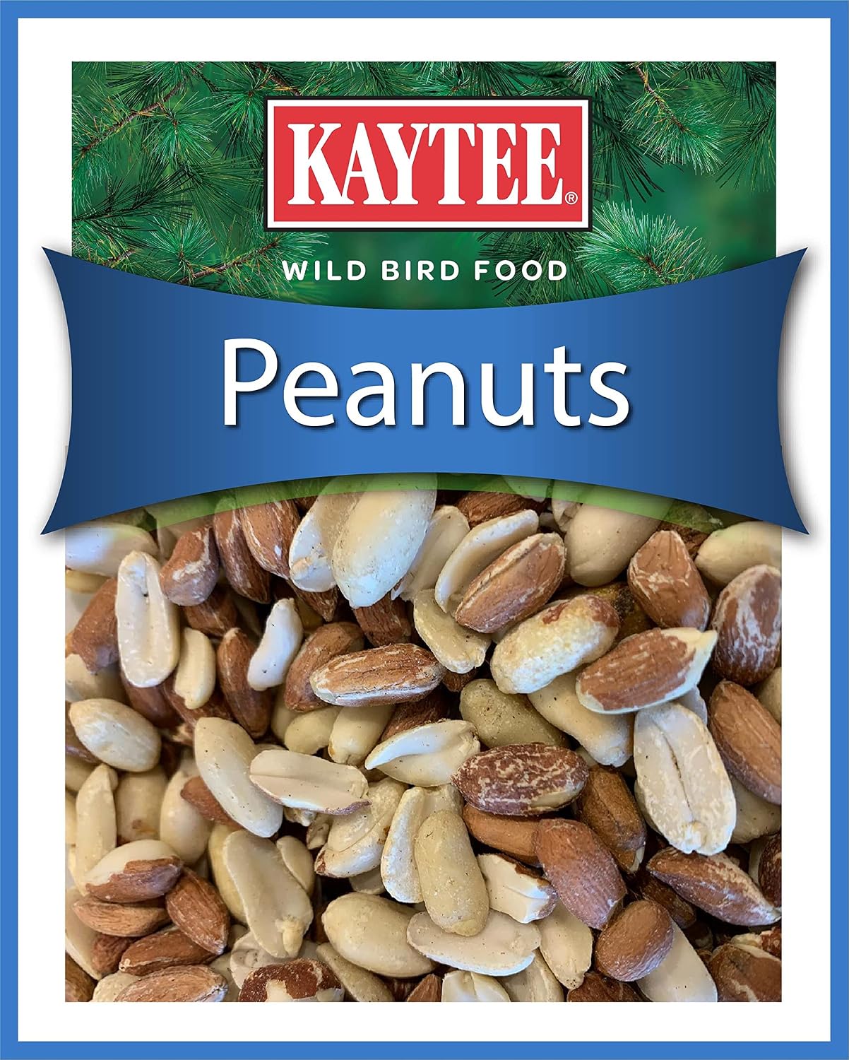 Kaytee Shelled Peanuts for Woodpeckers, Nuthatches, Jays, Towhees, Cardinals, Indigo Buntings & Other Wild Birds, 10 Pound (Pack of 2)