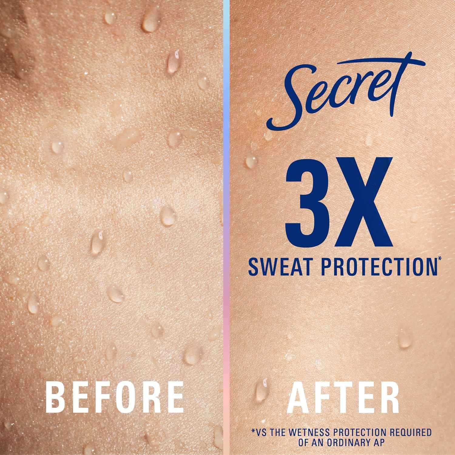 Secret Clinical Strength Antiperspirant and Deodorant for Women, Free & Sensitive, 3X Stress Sweat Protection, PH Balancing Minerals, Soft Solid, Unscented, 1.6 oz (Pack of 3)