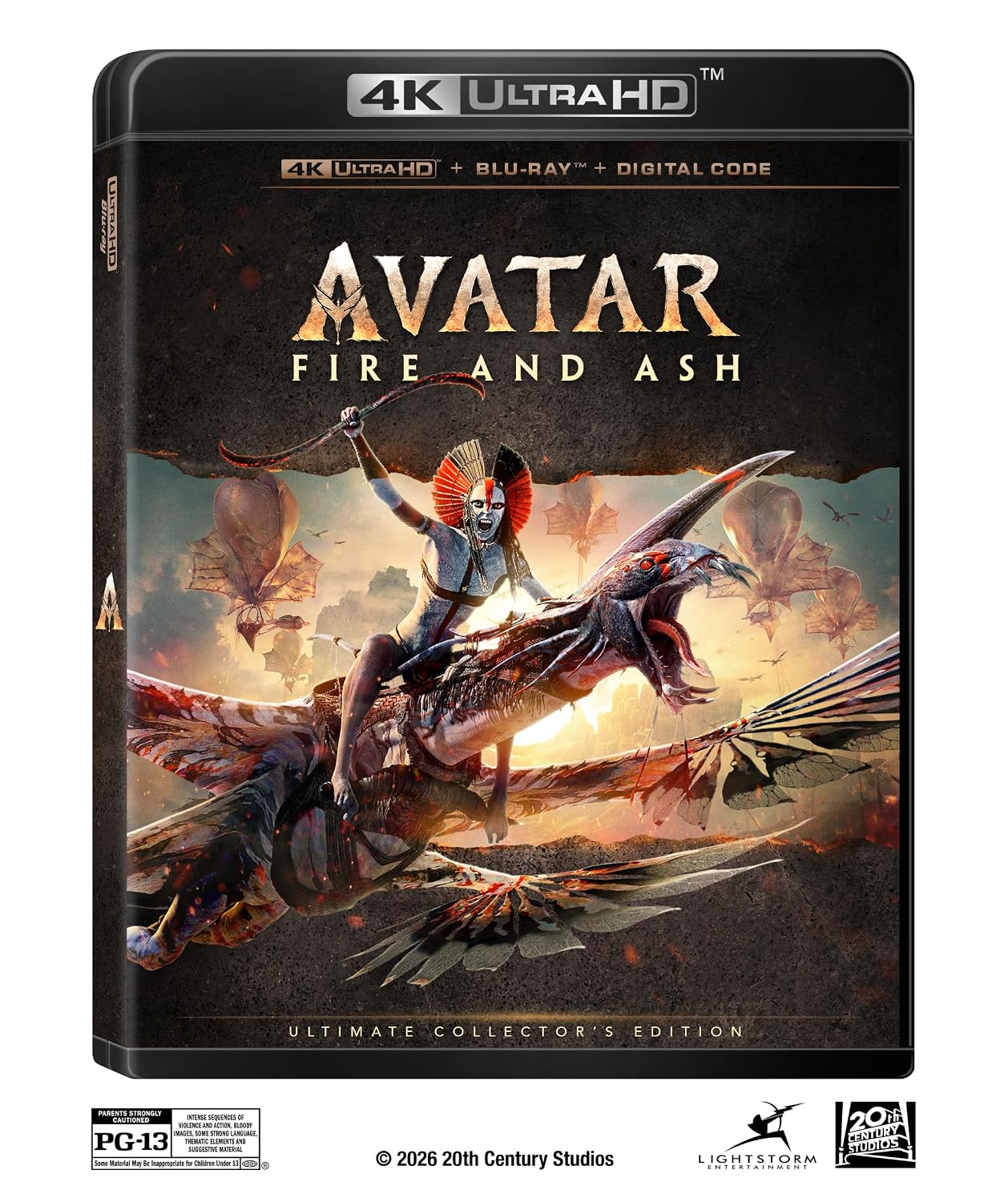 Avatar: Fire And Ash (3 Disc) - 4K UHD/BD Combo + Bonus Disc + Digital
