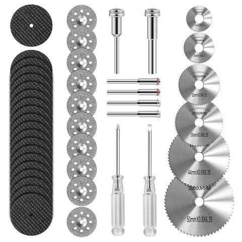 44 Pcs Cutting Wheel Set Compatible with Plastic for Rotary Tool
