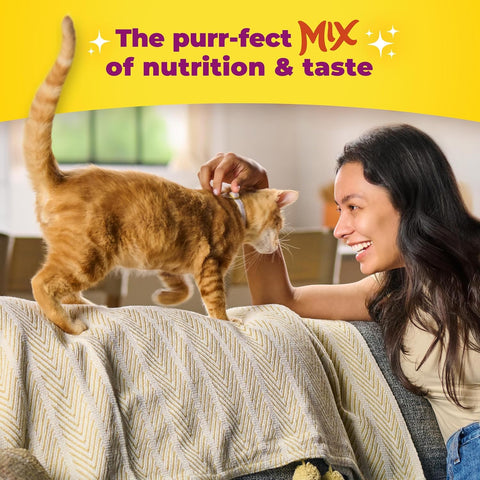 Meow Mix Tender Centers, Dry Cat Food, Chicken & Tuna Flavors, 14.2 lb. Bag