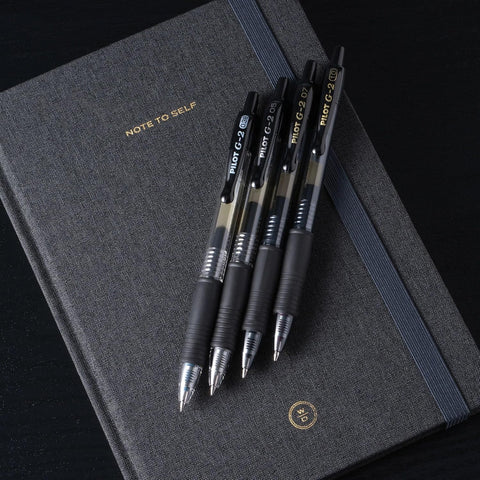 PILOT G2 Premium Refillable & Retractable Rolling Ball Gel Pens, Bold Point, Bold Gel Pens, 1.0mm, Black Ink, 12-Pack