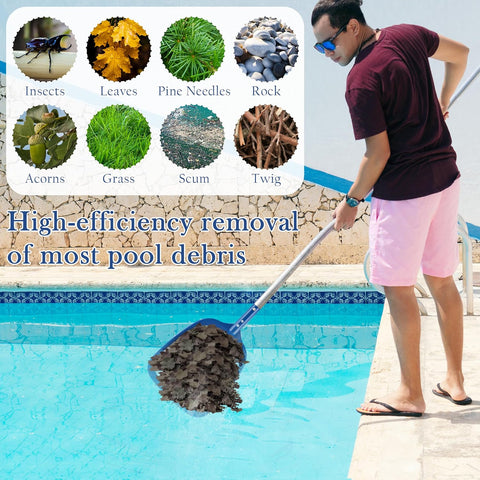 Sunnyglade 16.8x10.5in Swimming Pool Cleaner Supplies Pool Net Skimmer