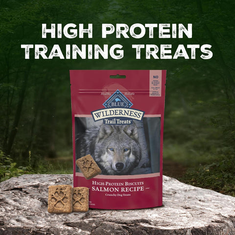 Blue Buffalo Wilderness Salmon Crunchy Dog Biscuits, Grain-Free, 24 oz