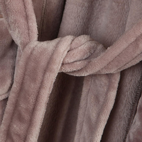 Richie House Women's Plush Soft Warm Fleece Bathrobe Robe RH1591