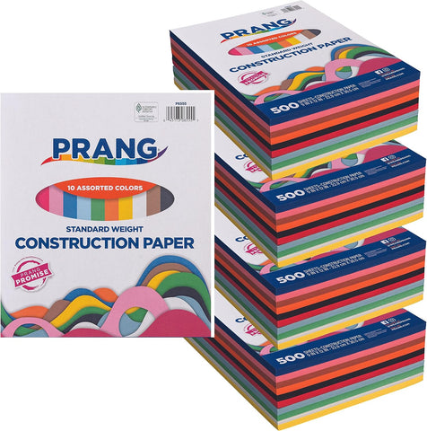 Prang Construction Paper, Stack, One Color, Standard Weight