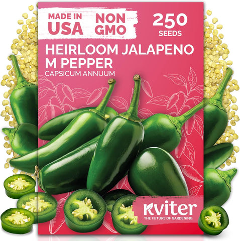 250 Jalapeno Peppers M Heirloom Vegetable Seeds, Capsicum Annuum
