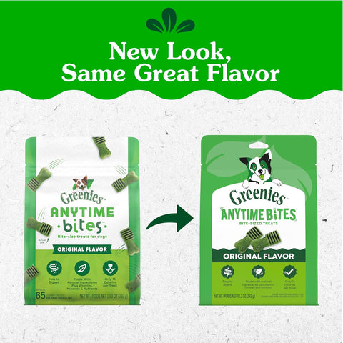 Greenies Anytime Bites Dog Treats, Original Flavor, 10.3 oz