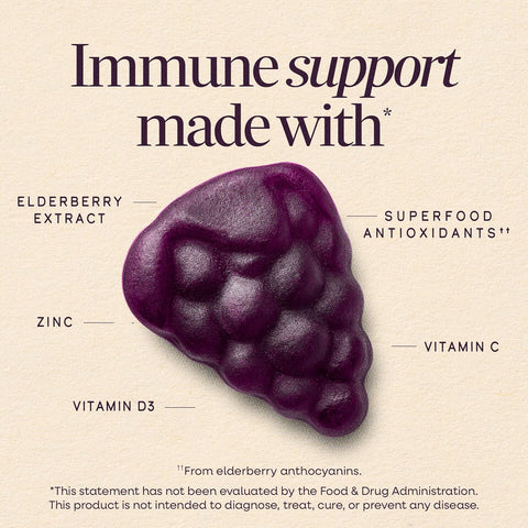 Nature's Way Sambucus Elderberry Gummies for Immune Support* Ages 4+, 60 ct