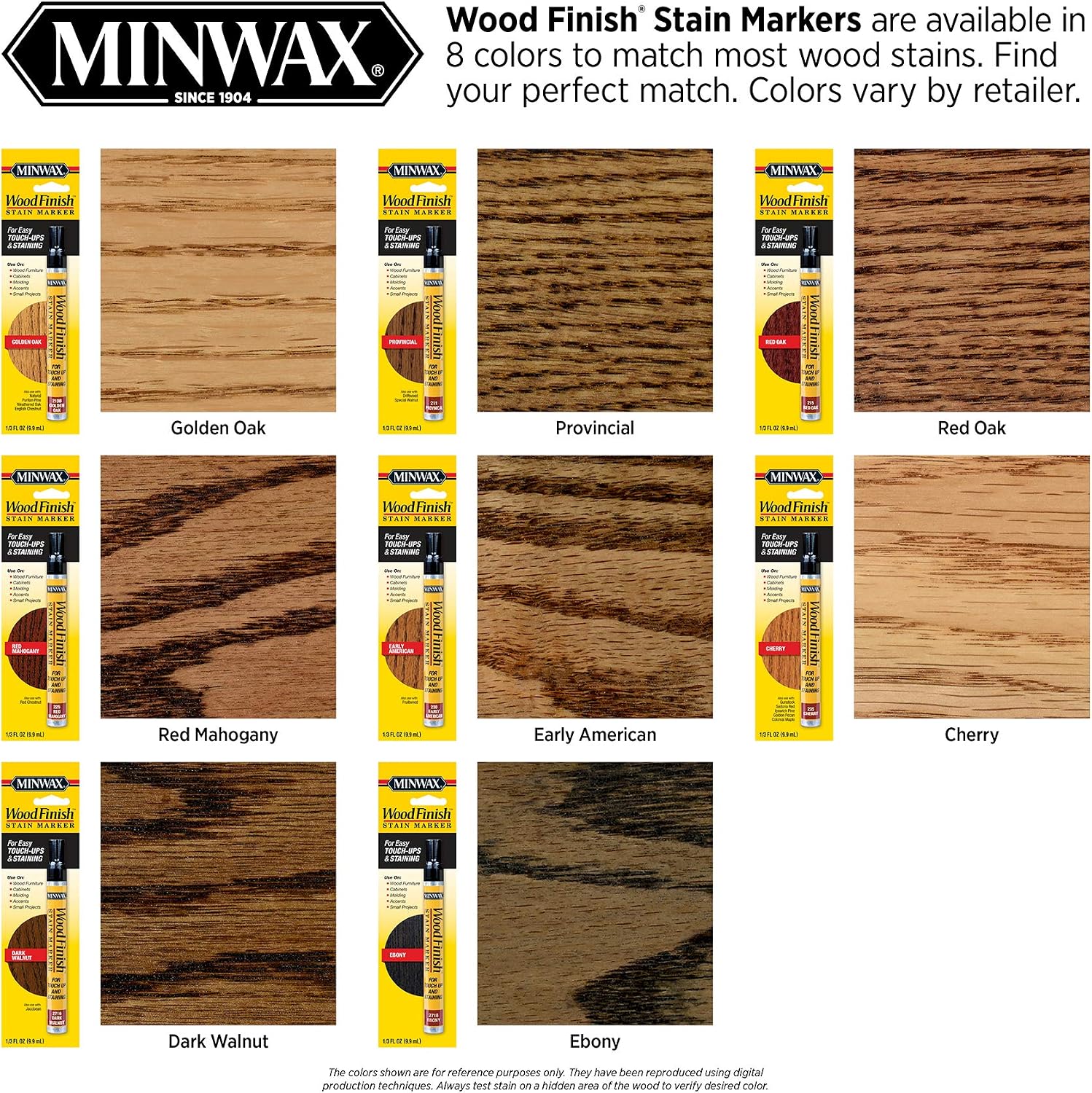 Minwax Wood Finish Stain Marker, Red Mahogany, .33 oz