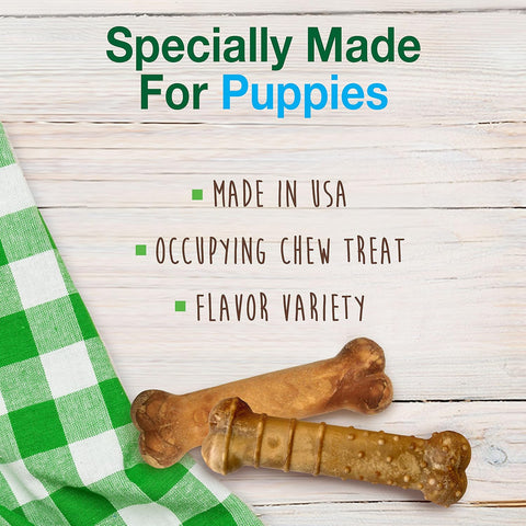 Nylabone Healthy Edibles Puppy Dog Treats Variety Pack, 3 Count