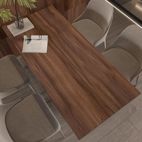 Walnut Wood Grain Contact Paper for Countertops Cabinets Thicken Wood Peel and Stick Wallpaper Waterproof Removable Self-Adhesive Vinyl Sticker Paper Faux Wooden Look Decor Roll 16x78 inch