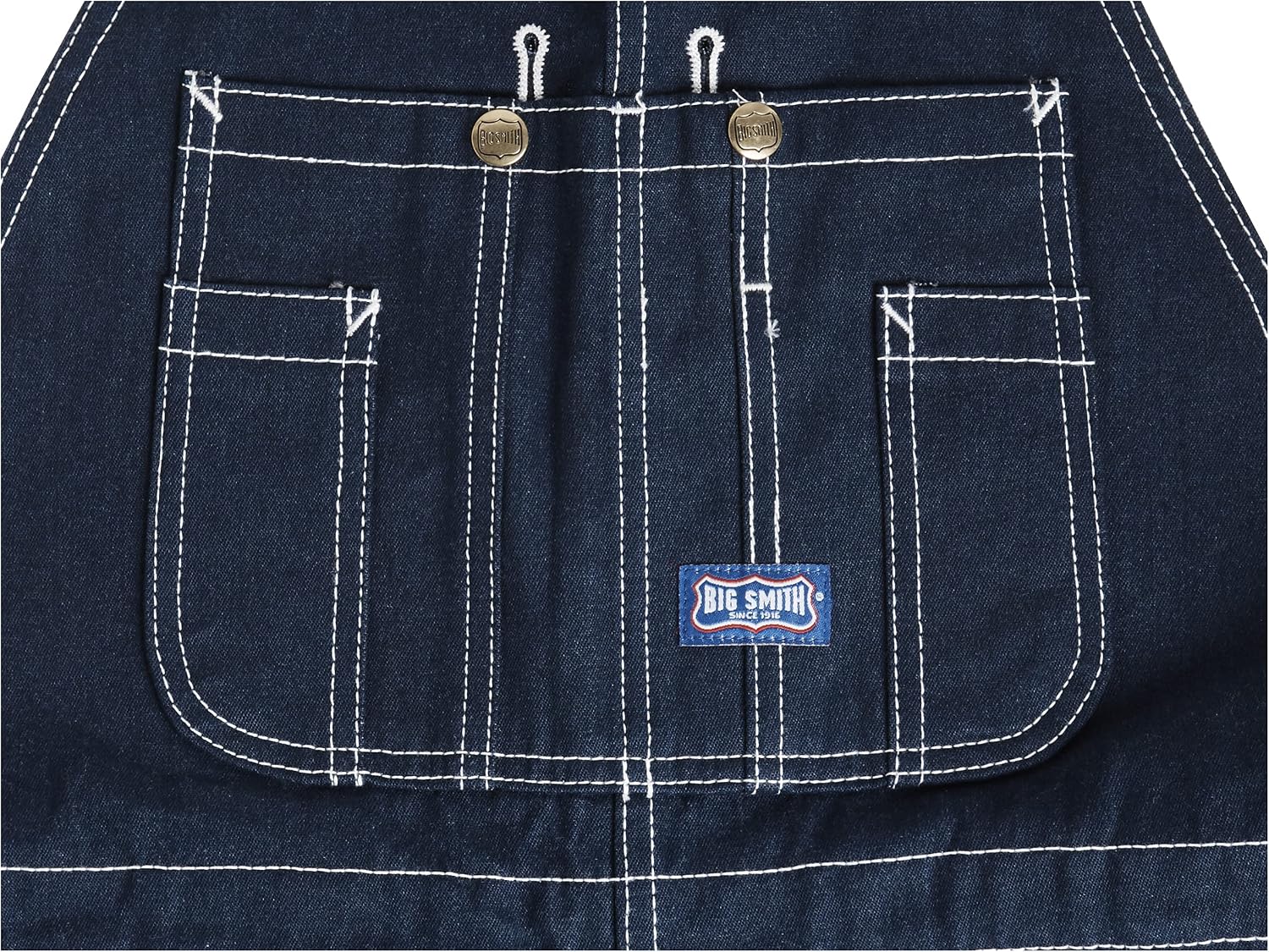 Big Smith Men's Rigid Denim Bib Overall
