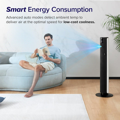Levoit Tower Fan for Bedroom, 26ft/s Smart Standing Fans that Blow Cold Air