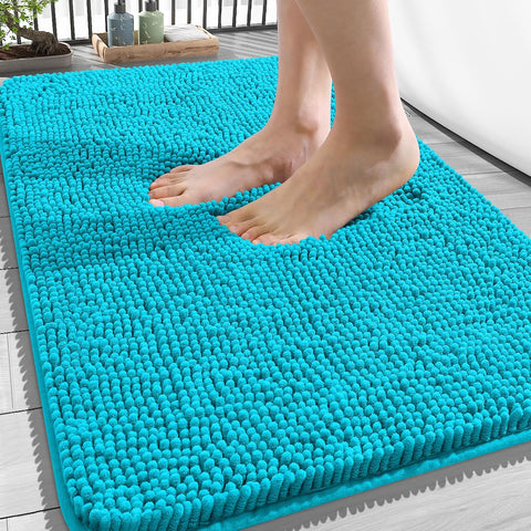 OLANLY Bathroom Rugs 34x21, Extra Soft Absorbent Chenille Bath Rugs