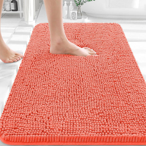 OLANLY Bathroom Rugs 36x24, Extra Soft Absorbent Chenille Bath Rugs