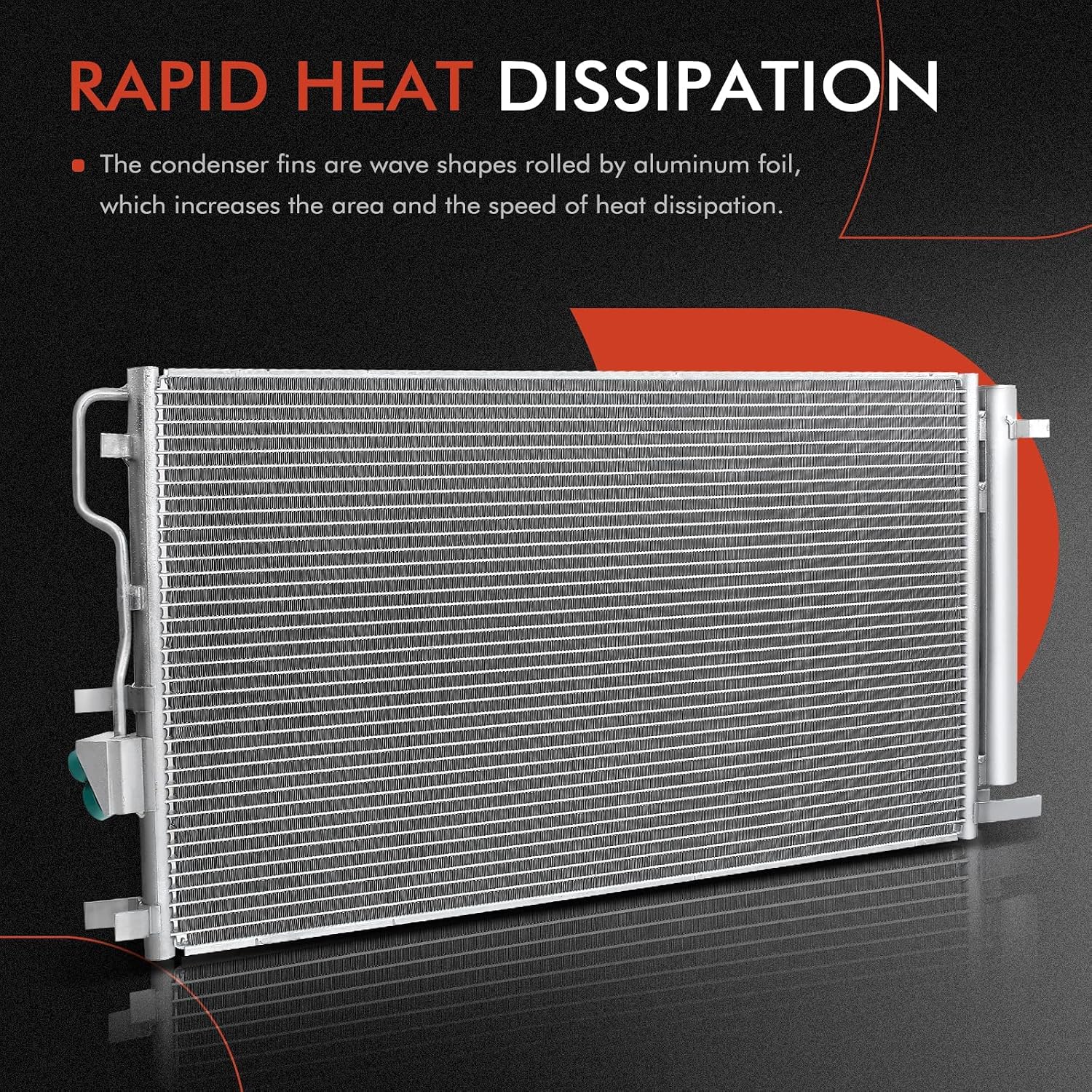A-Premium Air Conditioning Condenser Compatible with Chevrolet & GMC