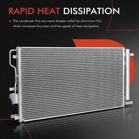 A-Premium Air Conditioning Condenser Compatible with Chevrolet & GMC