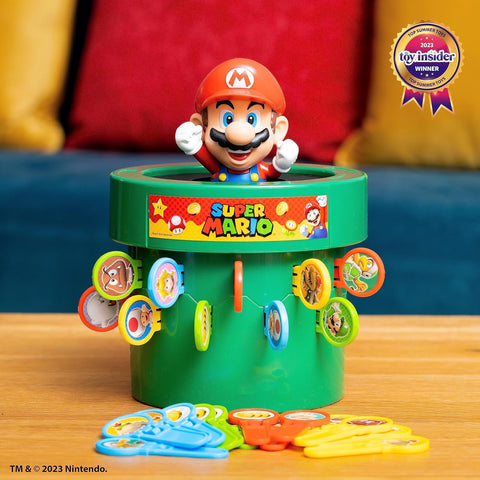 TOMY Pop Up Super Mario Family Action Game - 2-4 Players - Ages 4+