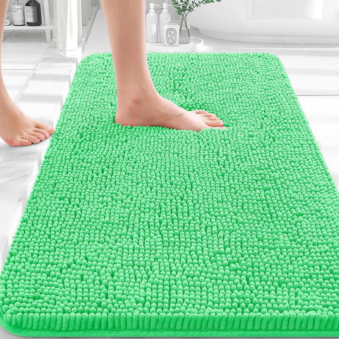 OLANLY Bathroom Rugs 30x20, Extra Soft Absorbent Chenille Bath Rugs