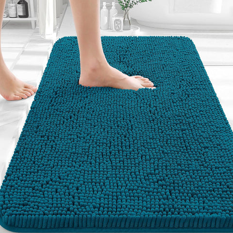 OLANLY Bathroom Rugs 35x24, Extra Soft Absorbent Chenille Bath Rugs