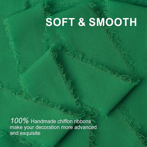 Green Chiffon Ribbon, 1.5" x 21 Yd