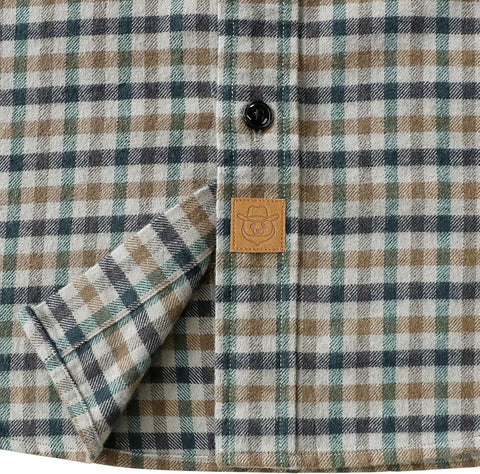 Dubinik® 6 oz Flannel Shirt for Men Cotton Casual Long Sleeve Button Down