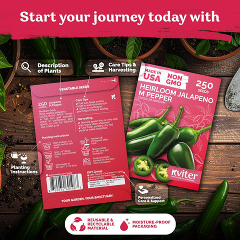 250 Jalapeno Peppers M Heirloom Vegetable Seeds, Capsicum Annuum