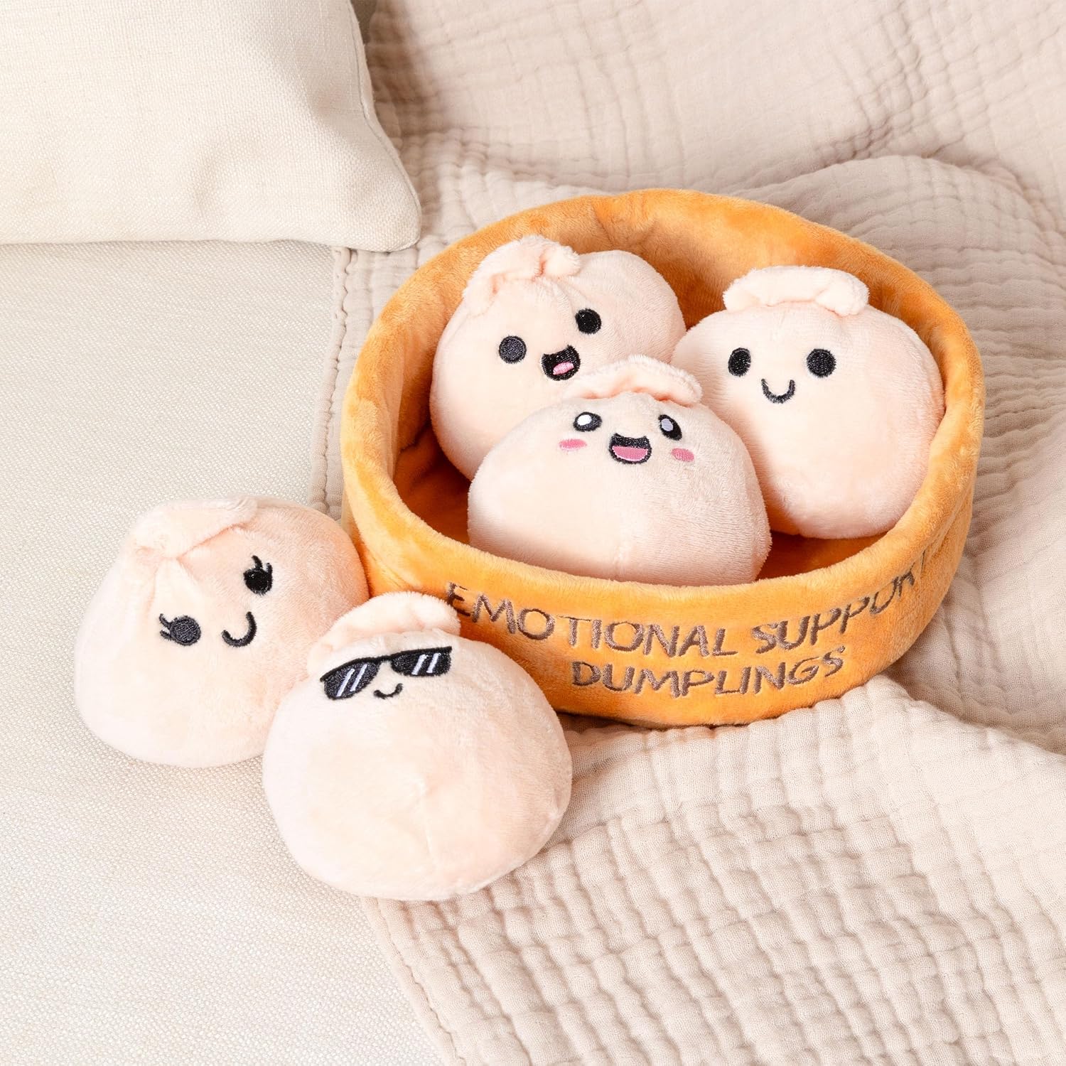 Emotional Support Dumplings, Cuddly Stuffed Animals by Relatable
