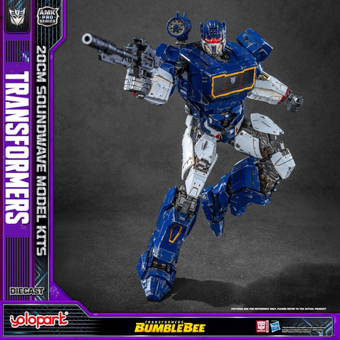 YOLOPARK Transformers: Bumblebee 7.87" Soundwave and Ravage Action Figure
