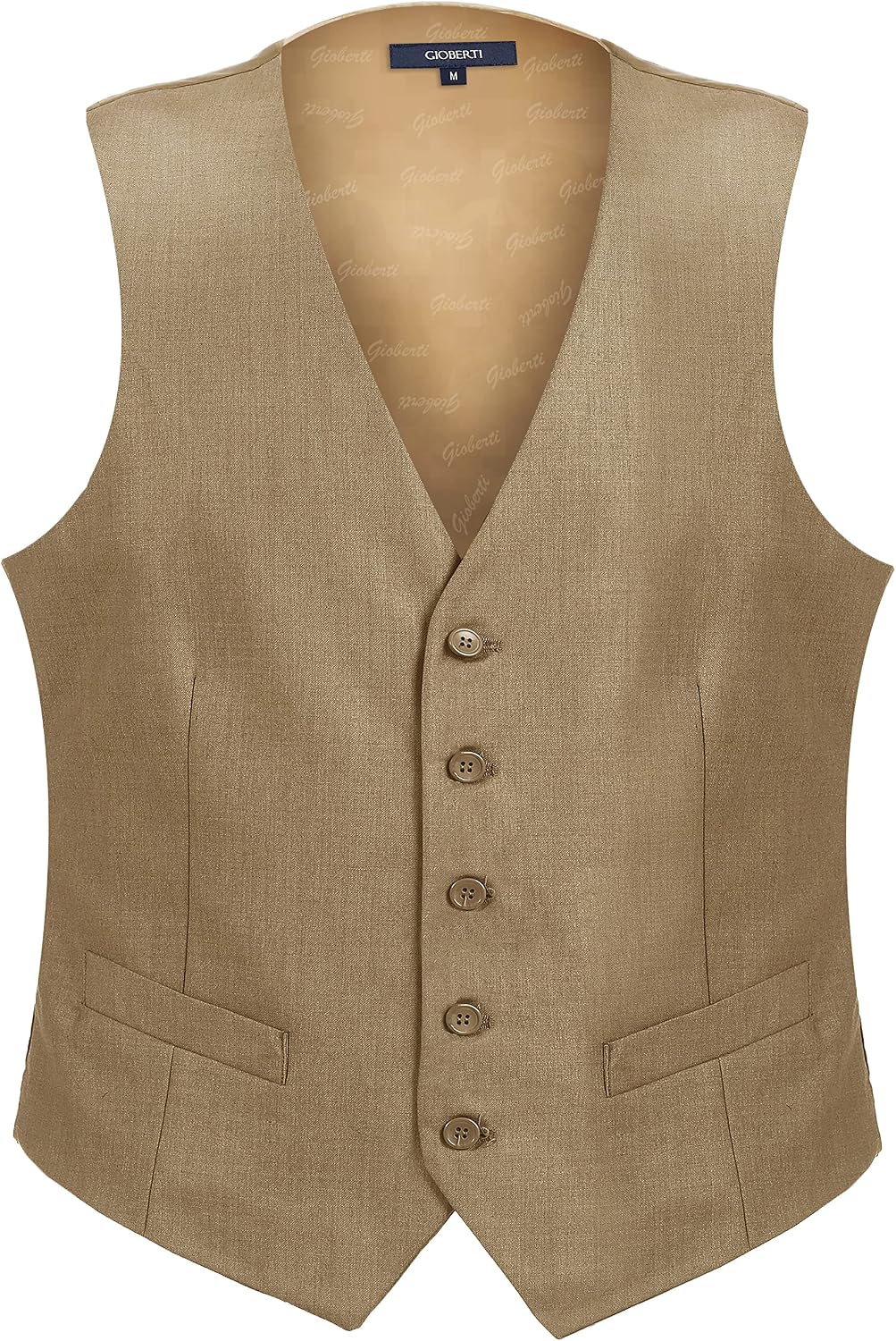 Gioberti Men's Formal Suit Vest Fit for Business or Casual Dress