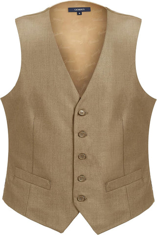 Gioberti Men's Formal Suit Vest Fit for Business or Casual Dress