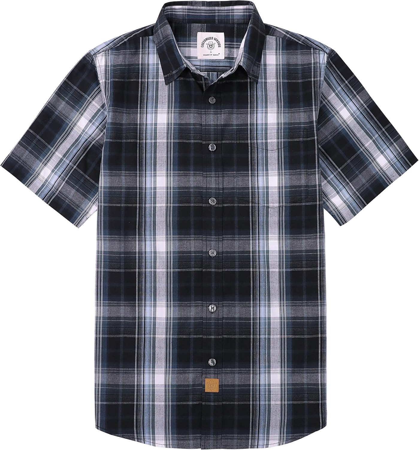 Dubinik® Short Sleeve Shirts for Men Soft Breathable Summer Button Down