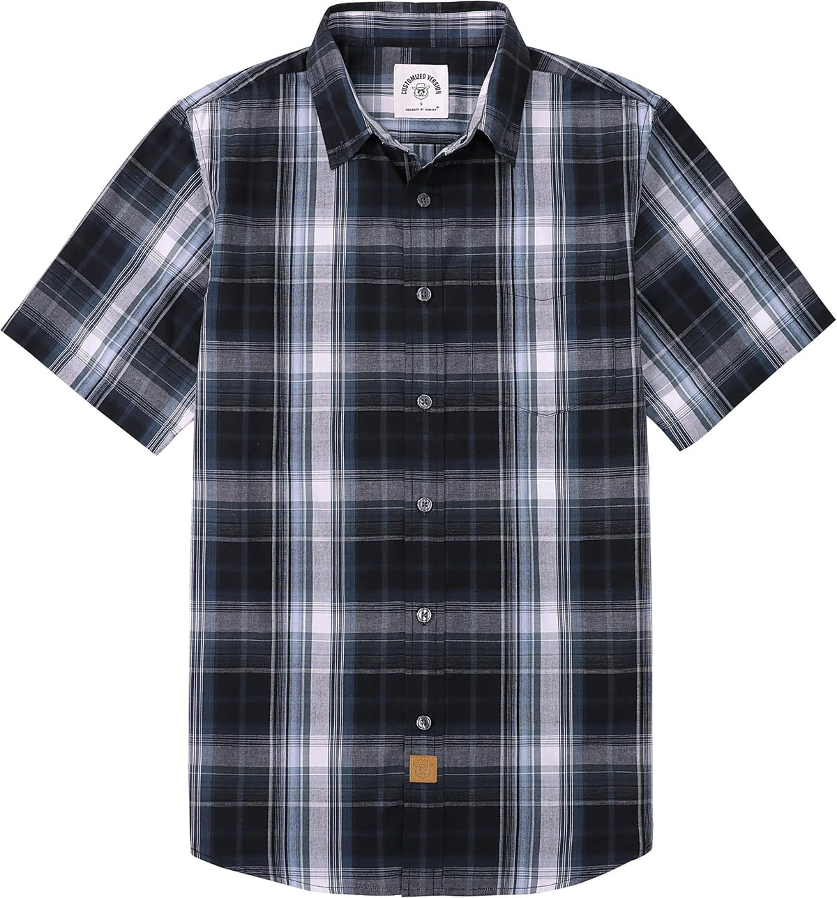 Dubinik® Short Sleeve Shirts for Men Soft Breathable Summer Button Down