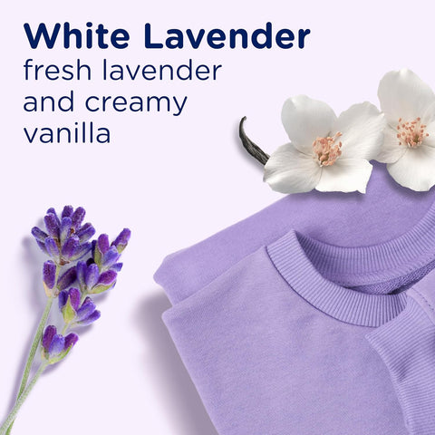 Downy Light Laundry Scent Booster Beads, White Lavender Scent, 24.0 OZ, In-wash fabric beads designed to be gentle with a light boost of scent, No Heavy Perfumes