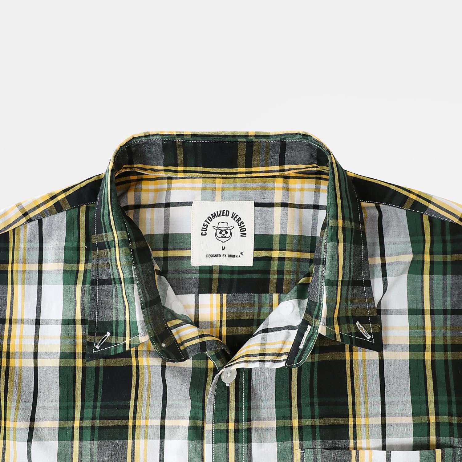 Dubinik® Mens Long Sleeve Button Down Shirts Casual Soft Plaid Shirt Men