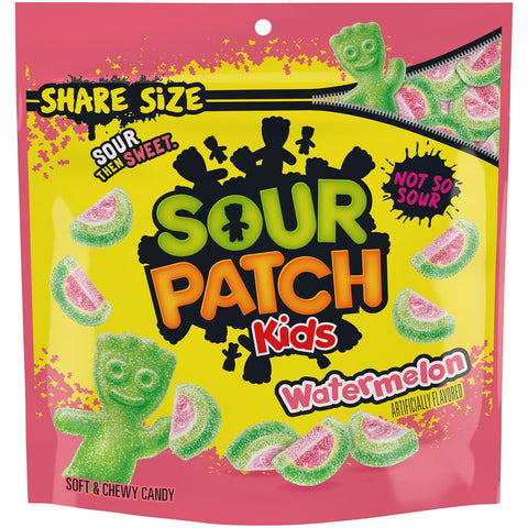 Sour Patch Kids, Watermelon Soft and Chewy Gummy Candy, Share Size, 12 Ounce