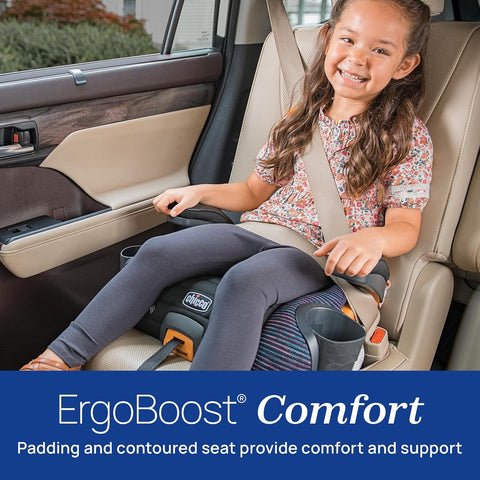 Chicco GoFit ClearTex Plus Backless Booster Car Seat, 40-110 lbs