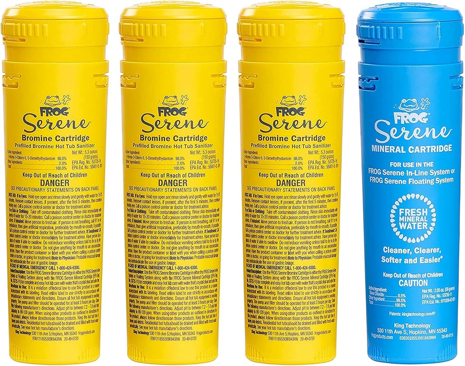 FROG Serene Replacement Mineral & Bromine Cartridge Kit - 3 Month Bundle