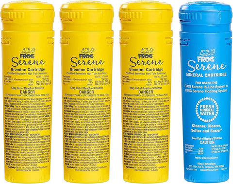 FROG Serene Replacement Mineral & Bromine Cartridge Kit - 3 Month Bundle